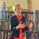 Zephyr Teachout spoke about her book "Corruption in America: From Benjamin Franklin's Snuff Box to Citizens United" at Curious-on-Hudson in Dobbs Ferry on Oct.16, 2014