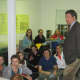 State Sen. George Latimer talks to a government and politics class from Mamaroneck High School last week. 