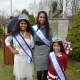 From left, Miss Peekskill Teen Sophia Pereira; Miss Peekskill Samantha D'Cunha; and Alexis Fernandes, who is Little Miss Peekskill, at the ceremony.