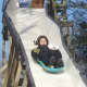 A youngster heads out of the starting gate on the West's backyard luge course in Ridgefield in 2015.