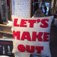Brooklyn-made pillow from Back 40 Mercantile in Old Greenwich.