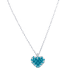 Go teal with a heart necklance from Jewels For Hope.