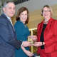 Fred and Eileen Springer receive SPEF Leadership Award from SPEF Executive Director Sue Rigano.
