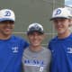 Darien HS baseball captains (from left): Anthony DiMeglio, Michael Maccarone and Conor Davey.
