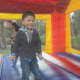 The bouncy castle was a favorite of the children at the Spring Fest.