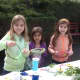 Sotira-Marie, DeAnna and Marina Friscia enjoyed making their own tiaras. 