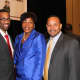 Award recipients Jeffrey Cole (left) and Emerly Martinez (right) with Bettye  Perkins (center). 