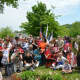 Attendees at New Castle's Memorial Day ceremony.