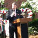 Mayor Joseph A. Sack spoke at the Memorial Day Ceremony on the Village Green. 