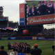Bronxville's Chapel School Choir sang the national anthem before the Mets game on May 21.