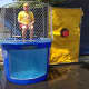 About to be dunked is former Third Selectman Charlie Haberstroh.