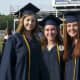 Weston High School students enjoy the commencement ceremonies Friday afternoon.