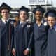 Weston High School students enjoy the commencement ceremonies Friday afternoon.