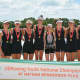 The Saugatuck's Lightweight 8 celebrates after winning the gold medal at the USRowing Youth National Championships.