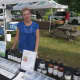 Kate Roller with her Wildtree products at the Wilton Farmers Market.