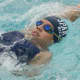 Nicole Calle, of Ossining, competes in the back stroke.