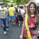 Kelly Pelaez, Queen of Ecuador Civic Center in Danbury, at Sunday's Ecuadorian Festival in Danbury.