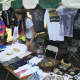 T-shirts and other souvenirs fill the festival. 