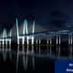 What the new Tappan Zee Bridge will look like at night.
