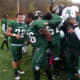 The Woodlands varsity football team won the Section 1 Class C football title with a 35-0 victory versus Rye Neck.