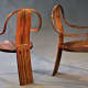 Handcarved chairs by Geoffrey Warner will be available at the upcoming Rhinebeck Arts Festival.