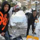 Students of St. Christopher's School in Dobbs Ferry shoveled out neighbors' properties.