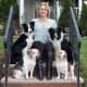 Jodi Kellar with her dogs.