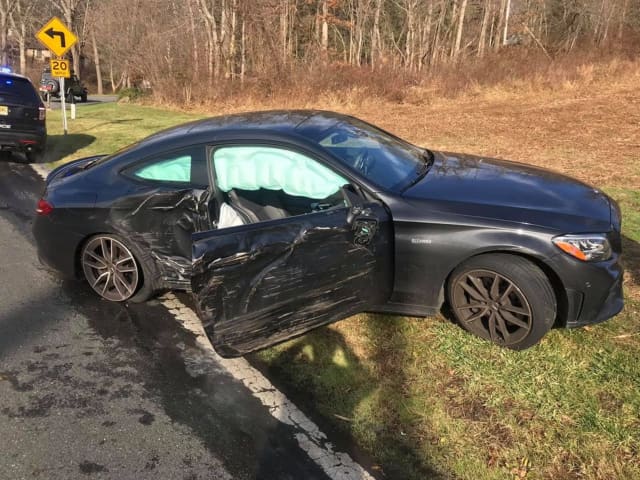 Police in Morris County are looking for clues after locating a crashed Mercedes determined to be stolen Monday morning, authorities said.