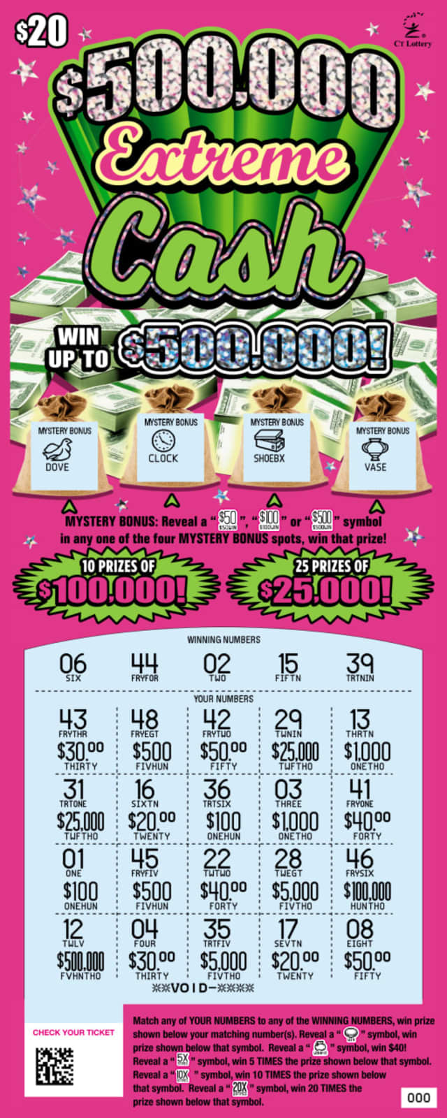A Fairfield woman won $500,000 playing Lottery.