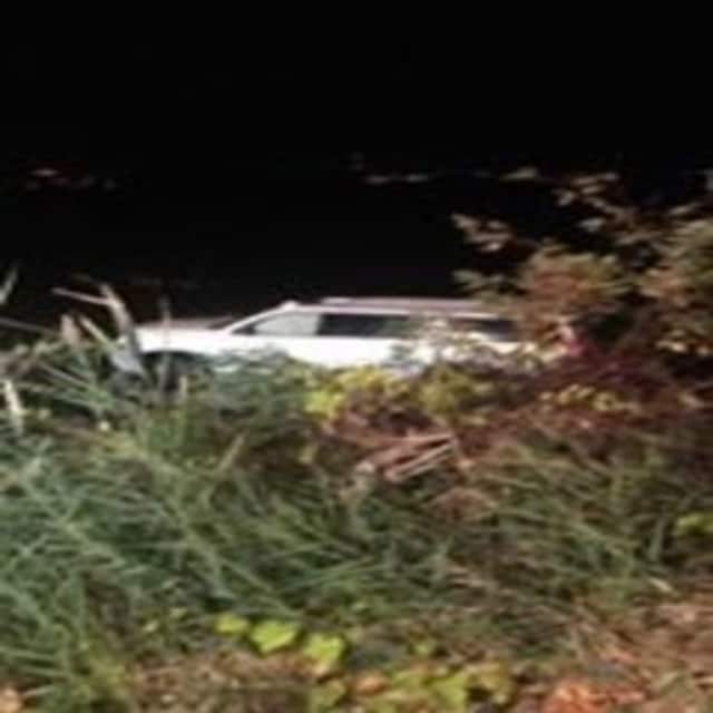 A car was rescued from the water in Cortlandt.