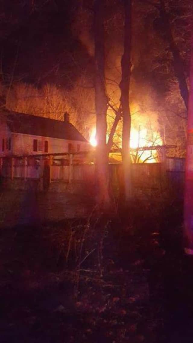 Firefighters from multiple departments worked overnight to douse a fire on Route 306 in Monsey.