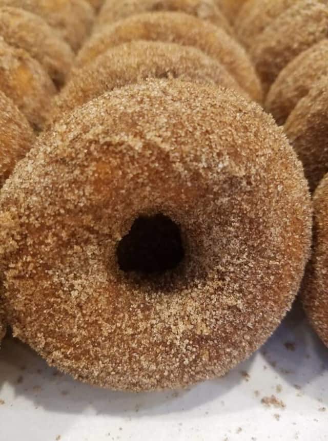 Apple cider doughnuts at Secor Farms in Mahwah.