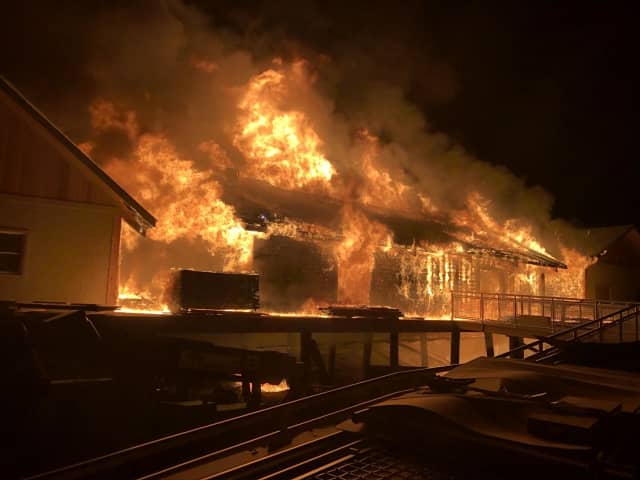 A reward is being offered for help in identifying any suspects involved in a fire that destroyed several storage trailers at Silver Sands State Park.