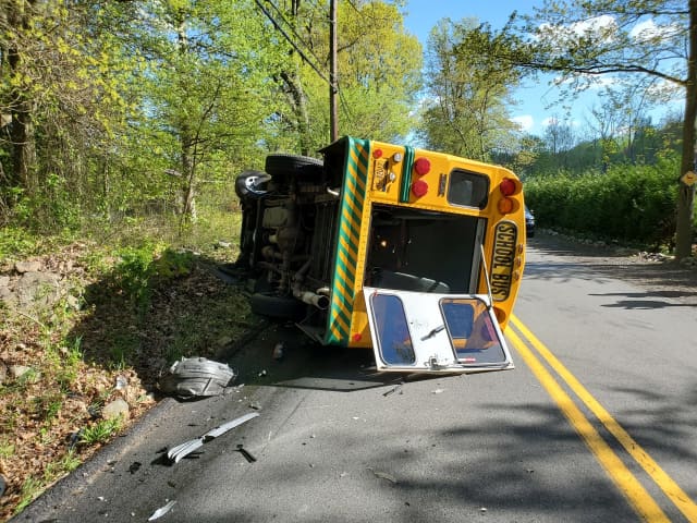 School bus crash.