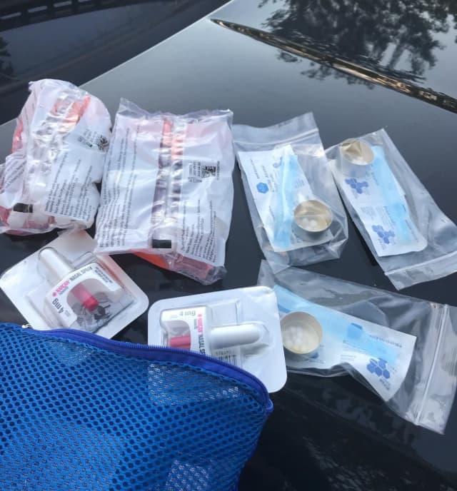The Enfield Police Department recovered a bag filled with overdose kits at a Connecticut pond.