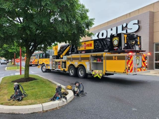Greater Chambersburg Area Paid Fire Fighters Association, IAFF Local 1813 at the scene of a carbon monoxide leak at a Pennsylvania Kohl's store.