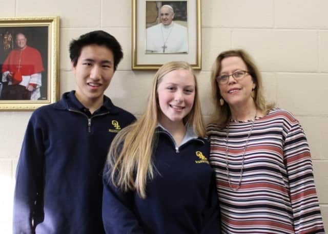 Andrew Lam and Emily Mantaro of Our Lady of Lourdes High School have been named as finalists in the National Merit Scholarship Competition.