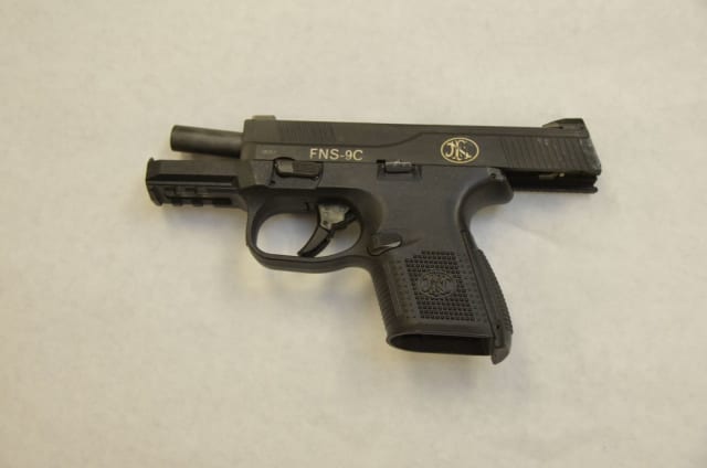 Two loaded 9mm handguns were also seized by New York State Police troopers..