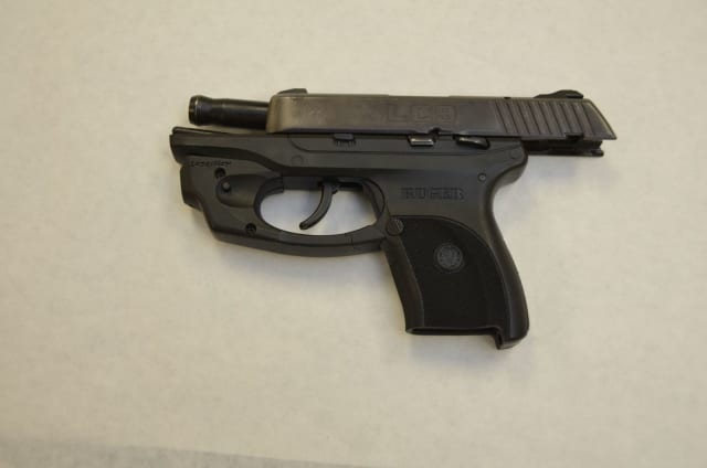 A loaded 9mm handgun seized in May by New York State Police troopers.
