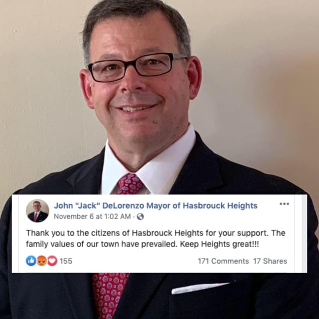 A Facebook post by Hasbrouck Heights' mayor has sparked controversy.