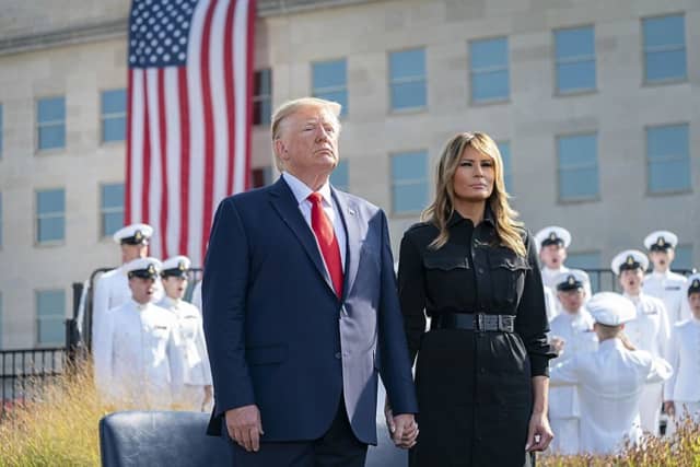 Former President Donald Trump and ex-First Lady Melania Trump