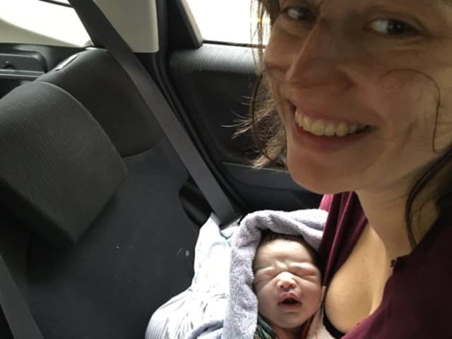 Beth Newell of Mamaroneck recently gave birth to her new daughter in the backseat of her Honda Fit.