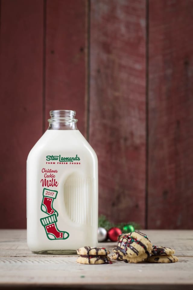 Christmas milk from Stew Leonard's.