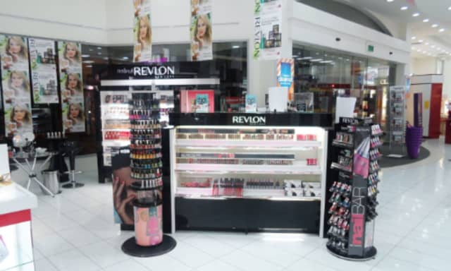 Revlon counter at New Zealand department store Farmers in Dunedin in 2013.