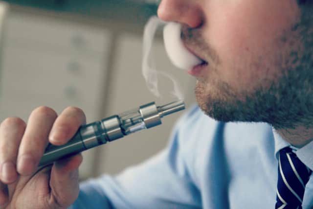 Joel Barlow High School students have been banned from using e-cigarettes and medical marijuana.