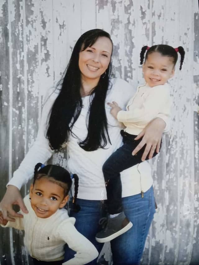 Giana and Aaminah Vicosa with their mother Marisa Ayala Vicosa.
