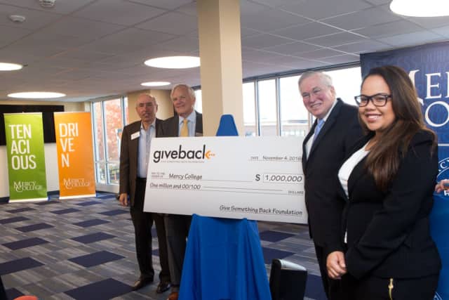 The Give Back foundation donated $1 million to Mercy College.