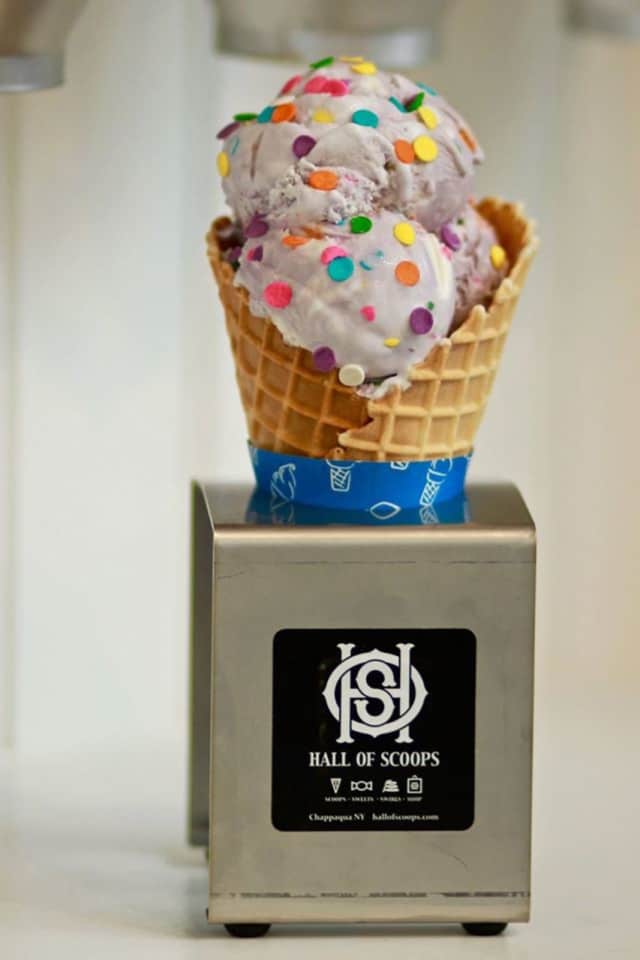 Hall of Scoops will dole out Purple Pig Tales ice cream at its 14 S. Greeley Ave. location.