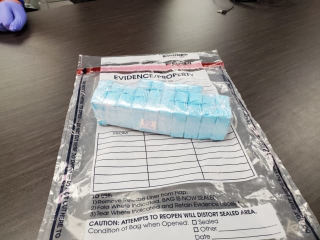 Some of the heroin seized during the stop.