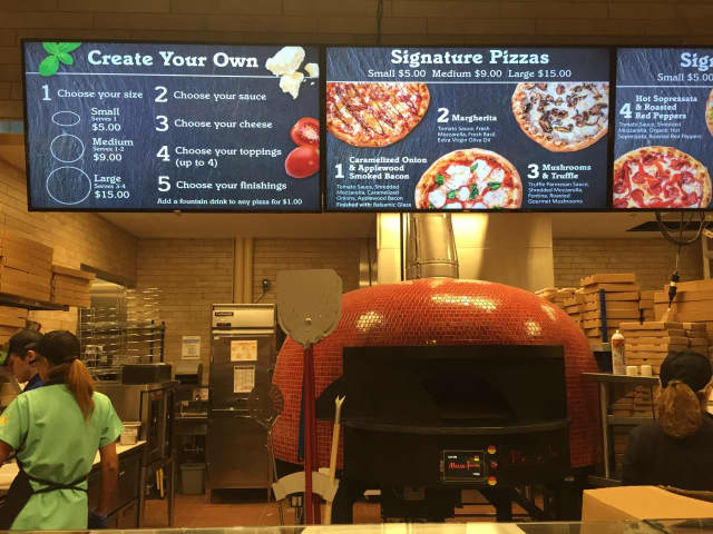 The pizza shop at Wegmans Montvale where you can make your own. A new Wegmans is coming to Harrison, and a recent survey supports the notion that in-person shopping beats online food and beverage purchases.